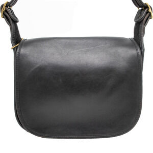 COACH Classic Shoulder Pouch Bag 9170 Vintage 80s Leather Saddle Bag